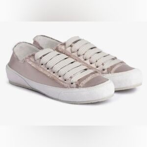 Pedro Garcia Parson 'PHAT' LACED SATIN SNEAKERS In Pipa Size 36 Made In Spain